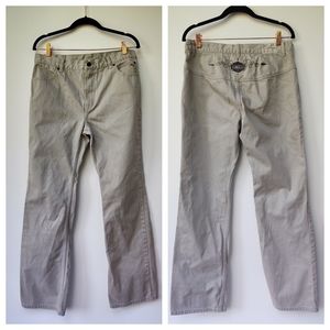 Harley Davidson Tan Jeans Embroidered Logo